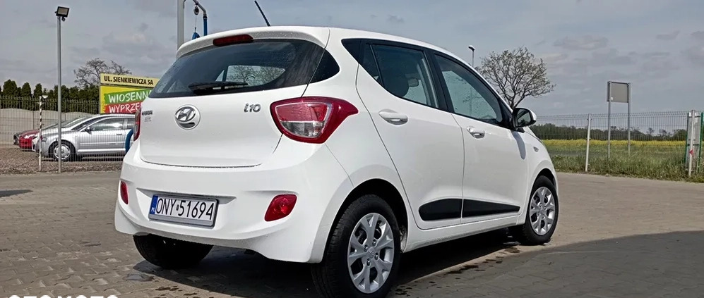 Hyundai i10 cena 29600 przebieg: 23000, rok produkcji 2016 z Paczków małe 56